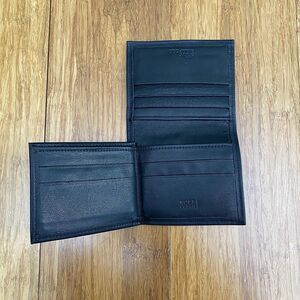 Rolfs Leather Wallet Mens Black The Body Billfold Cowhide Bifold ID Buttery Soft